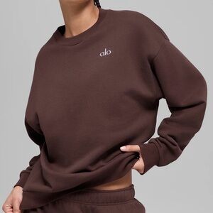 alo women’s accolade crew neck pullover | size xs